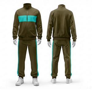 Survêtement de sublimation en gros avec logo personnalisé, tenue de sport respirante en polyester pour l'entraînement et la gym, fabricant - Product Image 2