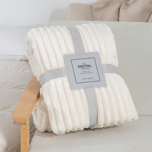 Wholesale Soft Flannel Fleece <b>Blanket</b> Cozy Warm <b>Throw</b> <b>Blanket</b> for Sofa Bed Winter Home Hotel Decorative Use - Product Image 1