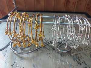 Daily Style 4 Kashmiri Fashion Women's Stylish Trendy Stackable Stainless Steel Eco-Friendly <b>Bangles</b> Wrist Accessories Modern - Product Image 2