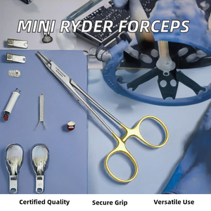Al Mida Mini Ryder Portaagujas de Acero con Punta Recta, Pinzas Quirúrgicas, Instrumento Manual, Set de Instrumentos Certificado STML Clase I - Product Image 2