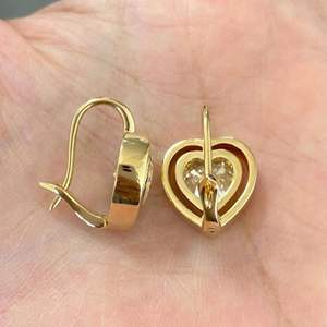 Boucles d'oreilles pendantes de luxe multi-formes en diamants de laboratoire, plaquées or 9 carats, certifiées IGI, tendance, serties clos, pour femme, haute joaillerie - Product Image 5