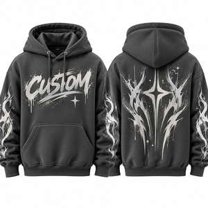 Fabricante de Sudaderas con Estampado DTF Personalizado, Sudaderas Extra Grandes al por Mayor, Marca Privada, Ropa OEM ODM - Product Image 1