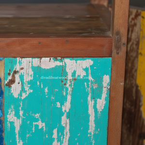 Recycled Boat Wood <b>Bar</b> Counter Reclaimed Wood <b>Home</b> <b>Bar</b> Table Original Colorful Reclaimed Boat Furniture Commercial <b>Bar</b> - Product Image 5