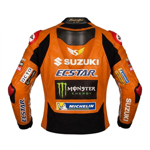 เสื้อแจ็คเก็ตมอเตอร์ไซค์หนังจิงโจ้ MotoCP Zuzuki รุ่นคัสตอม สำหรับแข่งรถ/ชุดแจ็คเก็ตป้องกัน ระดับมาตรฐาน CE - Product Image 2
