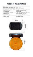 Balise solaire magnétique SWLT6 - Réflecteur prismatique haute intensité - Protection IP66 - Autonomie étendue de 120 heures - Capteur de lumière automatique