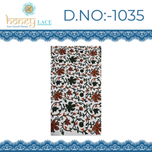 Tela de Chifón No Tejida Premium HONEY LACE, Estampada con Flores y Cuentas, Peso Medio, Antiestática, Transpirable, a Prueba de Plumón, Accesorios - Product Image 4