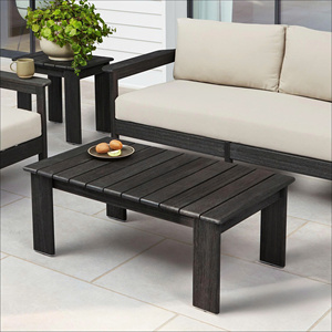 Modern Teak <b>Wood</b> <b>Outdoor</b> Coffee <b>Table</b> Weather Resistant Garden Patio Furniture - Product Image 2