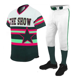 Nueva llegada directa de fábrica del proveedor Jersey de béisbol ligero Diseño de logotipo personalizado de alta calidad Ropa deportiva Uniforme transpirable - Product Image 1