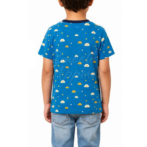 T-shirts pour enfants de haute qualité, 100% coton, lavés, respirants, légers, à manches courtes, pour l'été, décontractés et à porter au quotidien - Product Image 4