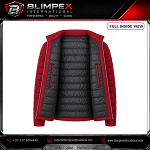 Hot Selling Latest Design <b>Lightweight</b> Winter <b>Casual</b> Men Puffer <b>Jacket</b> with Zipper Stand Collar Customized Color - Product Image 4