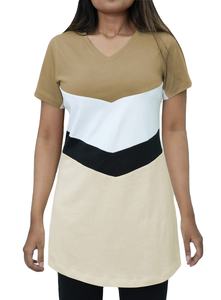 2025 Cotton Half Sleeve Women's <b>T</b>-<b>Shirts</b> Screen Printed with Custom Face Logo Eco-Friendly Regular Fit Casual Short Neck Design - Product Image 4