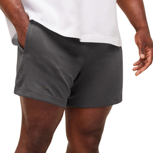Pantalones Cortos Deportivos de Malla para Hombre, para Levantamiento de Pesas, 5 Pulgadas, Transpirables, para Entrenamiento, Gimnasio, Fitness, Color Gris Ónix - Product Image 3