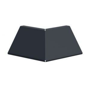 ฝาตรงมุมด้านนอกทำจากเหล็กพร้อม CTR-OUT-01-B1สีดำสำหรับแผงโซลาร์เซลล์ - Product Image 1