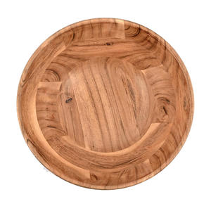 ชามไม้อะคาเซียขนาดใหญ่เครื่องครัวเกรดอาหารสำหรับเสิร์ฟสลัดผลไม้เหมาะสำหรับโต๊ะอาหารค่ำ - Product Image 2