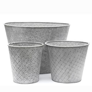 Support de présentation élégant et moderne en métal galvanisé pour pots de fleurs, idéal pour l'intérieur, le jardin et la maison - Product Image 6