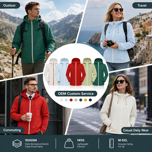 เสื้อแจ็คเก็ตกันลมแบบ OEM ODM พร้อมสีที่กำหนดเอง แผงแบรนด์ดีไซน์เฉพาะ และการพัฒนาแบบครบวงจร - Product Image 6