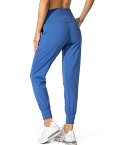 กางเกงโยคะผู้หญิงเอวกลาง-สูง ผ้าสแปนเด็กซ์/ไนลอน มีกระเป๋า น้ำหนักเบา ระบายอากาศได้ดี ทรงหลวม เหมาะสำหรับออกกำลังกายและเล่นกีฬา - Product Image 4