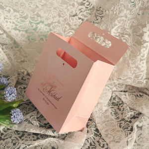Luxury Pink Paper Gift Bags Custom Foil Logo Printed Shopping Tote Bags for <b>Wedding</b> Boutique Retail Packaging OEM Manufacturer - Product Image 4
