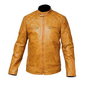 Chaqueta de Motociclista de Cuero para Hombre, Estilo Casual Elegante, Primavera, Transpirable, Ecológica, Resistente al Viento, con el Mejor Material y Precio Razonable - Product Image 4