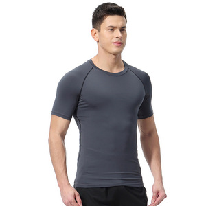 Camiseta de compresión de alto rendimiento para hombre, para entrenamiento físico, correr, gimnasio, ropa deportiva atlética, ajuste elástico - Product Image 5
