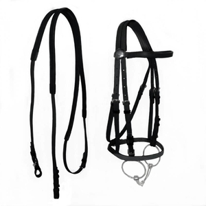 Bridon d'équitation occidental réglable et confortable, avec rênes en PU durables, personnalisable, équipement équestre pratique sur mesure - Product Image 2