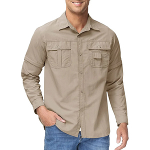 Camisa Táctica de Manga Larga para Hombre, de Secado Rápido, Impermeable, de Tela Twill, para Senderismo, Escalada, Caza, Uso Formal y Casual - Product Image 6