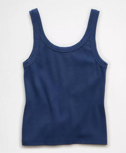 Camisetas de punto para mujer, con logo personalizado, de algodón y spandex, elásticas, ajustadas, sexys, para club, gimnasio, atléticas, cortas, acanaladas. - Product Image 5