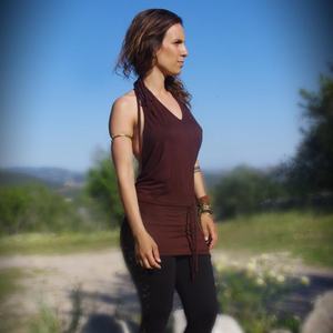 Robe de festival bohème à dos nu, tunique fluide pour femme, tenue de plage estivale - Product Image 2