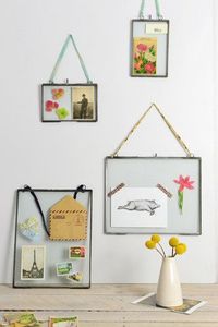 Home Decor Glass & Metal Hanging Photo <b>Frame</b> for <b>Wall</b> Decoration, with 2 Sides Glass Customized Decorative Picture <b>Frames</b> - Product Image 5