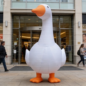Ganso Inflable Gigante con Texto Personalizado, Pato Inflable Blanco con Luces LED para Publicidad/Festivales/Exhibiciones Públicas/Fiestas - Product Image 3