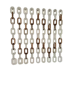 Eslabones de Cadena de Resina Transparente de Gran Tamaño y Coloridos, Estilo Art Deco, para Decoración de Paredes, por blossom craft india - Product Image 2