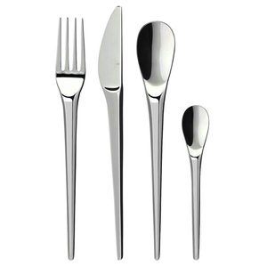 Ensemble de couverts en acier inoxydable doré de luxe, fourchette, couteau, cuillère à manche rose, vaisselle élégante pour restaurants, hôtels et cadeaux - Product Image 3