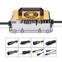 Chargeur de batterie intelligent XYM 7S Lithium 24V/36V/48V 15A avec protection IP65, efficacité de 92% pour véhicules électriques et bateaux électriques