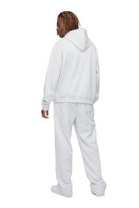Custom Men’s White Tracksuit <b>Set</b> Hoodie <b>Jogger</b> Pants <b>Matching</b> Streetwear Casual Two Piece Sportswear - Product Image 5