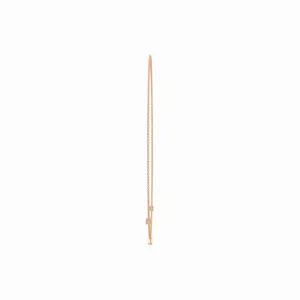 Collier pendentif en or rose avec diamant de laboratoire rond tendance Adelaide Grace, avec chaîne à maillons pour femme, idéal pour les fiançailles, les mariages et les fêtes - Product Image 2