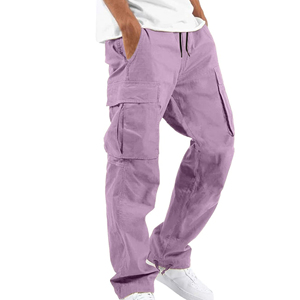 Custom Men Cargo Pants Wholesale Durable Multi Pocket Workwear <b>Trousers</b> <b>Elastic</b> <b>Waist</b> OEM ODM Apparel Manufacturing Supplier - Product Image 3