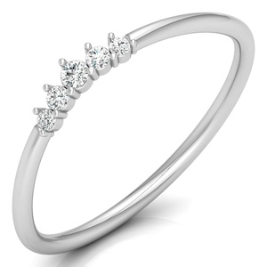 Anillo de Oro con Diamante de Laboratorio, Corte Redondo, Media Eternidad, Joyería Fina para Compromiso y Boda, Colección de Anillos, Mejor Distribuidor de Alibaba - Product Image 2