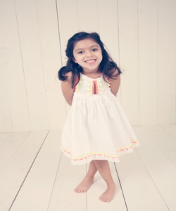 Sweet Girl — robe blanche à dos nu, tenue confortable sans manches, élastique à l'arrière, nouvelle collection - Product Image 1