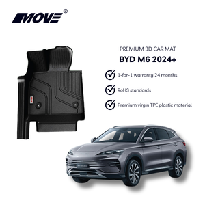 Doublures de sol antidérapantes tous temps en TPE sur mesure de haute qualité intérieur Durable pour BYD M6 2024 + voitures 7 places Direct Vietnam - Product Image 2