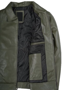 SBEA IMPEX Mens Black PU <b>Leather</b> Cafe Racer Slim Fit Motorcycle Biker <b>Jacket</b> Stand Collar Thick <b>Winter</b> Vintage Casual - Product Image 5