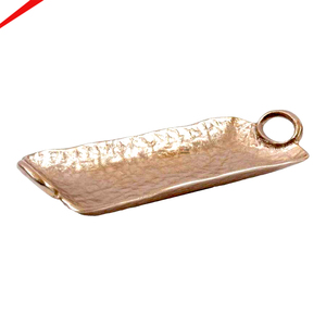 Plateau de service en aluminium fait main, plateau de service traditionnel pour table à manger, cuisine, maison, décoration culturelle - Product Image 1