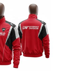 2026 Unisex invierno alta calidad Hip Hop correr chaqueta cortavientos lona seda soporte cuello cremallera cierre - Product Image 3