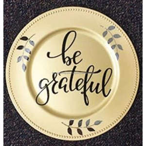 Assiette et vaisselle Believe Charger Assiettes de service en métal réutilisables et plateau rond Assiette de chargeur en émail pour Noël - Product Image 3