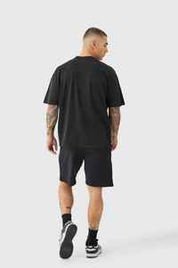 Shorts en coton noir uni tricotés pour hommes – Style décontracté et respirant pour l'été – Ensemble imprimé pour soirées décontractées – Classe élite OEM ODM - Product Image 4