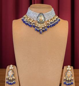 ชุดสร้อยคอประดับมอยส์ซาไนต์ชุบทองเหลืองคุณภาพดีไซน์สวยงาม พร้อมต่างหูแบบติกก้า คอลเลคชั่นคลาสสิกสำหรับงานปาร์ตี้สำหรับผู้หญิง - Product Image 5