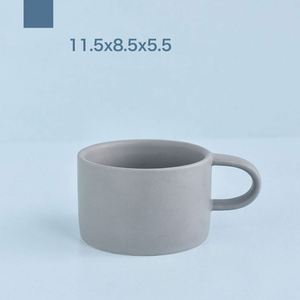 แก้วกาแฟเซรามิกเคลือบด้านหลากสีสไตล์มินิมอล แข็งแรงทนทาน เหมาะสำหรับเป็นของขวัญ ใช้ในออฟฟิศ หรือดื่มชายามบ่าย - Product Image 5
