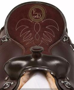 Selle de rodéo de course à barils confortable de haute qualité fabriquée à la main en cuir véritable léger de style occidental de la marque SAISHAS - Product Image 3