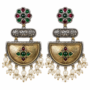 Wholesale <b>Oxidized</b> Silver Two Tone Bohemia Butterfly Crystal Rhinestone Bezel Setting Drop Earrings for Women Gift Bulk Supplier - Product Image 1