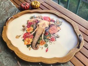 Plateau en bois imprimé en gros, plateau décoratif professionnel en bois imprimé pour la décoration intérieure, plateau de service personnalisé, prix d'usine - Product Image 6