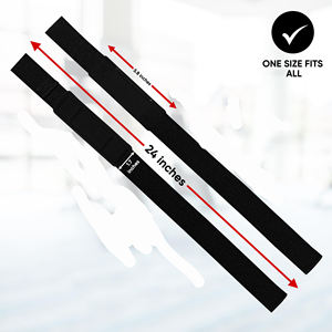Correas de levantamiento de pesas acolchadas de poliéster con logo personalizado para gimnasio, correas de levantamiento de pesas para entrenamiento en el gimnasio - Product Image 4
